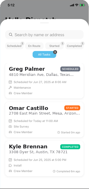 Connect task organization across job stages